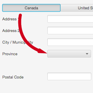 Annotated Address Form